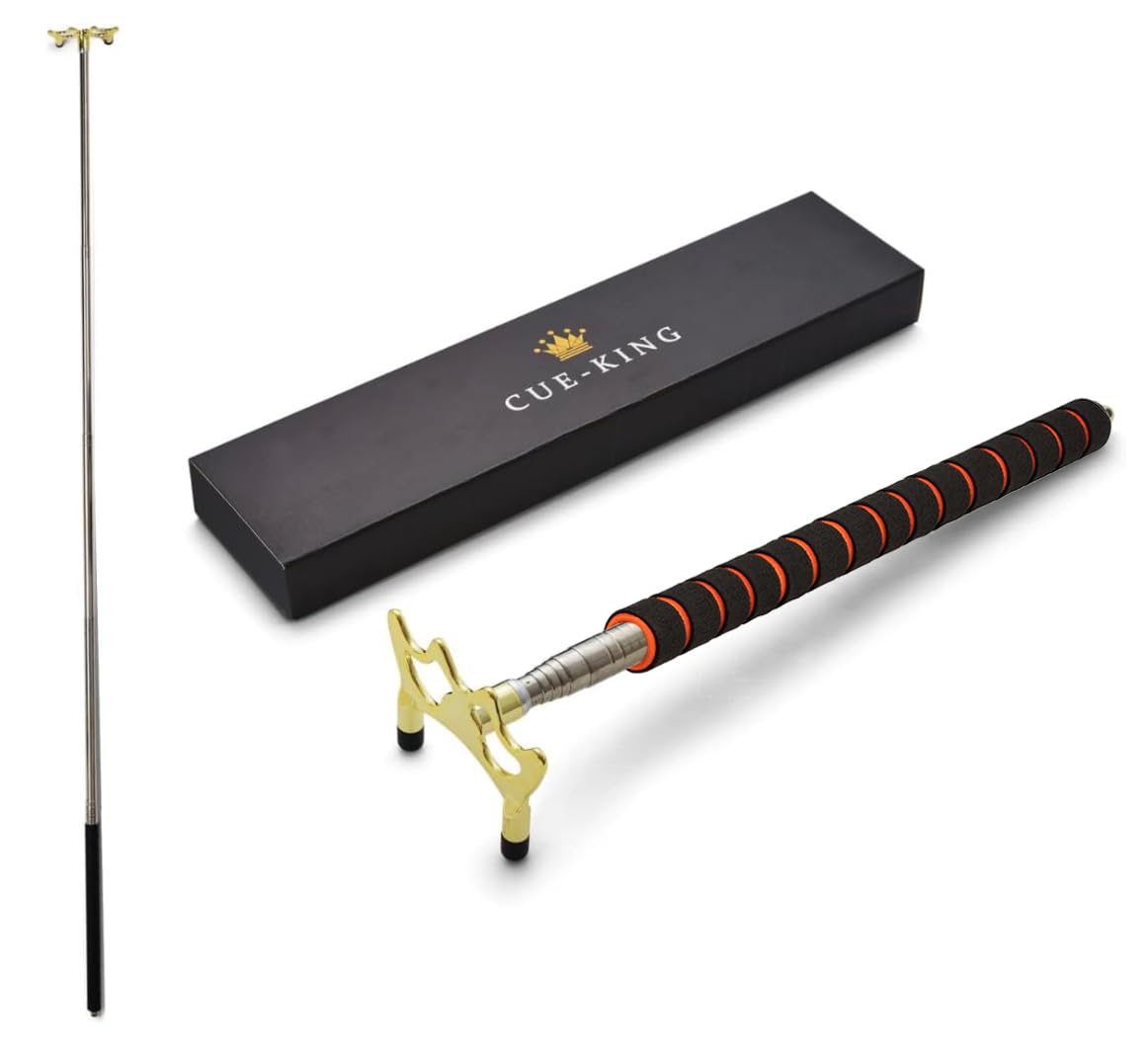 Cue-King Telescopic Bridge Stick with Premium Handle, Pool Accessories, Snooker Accessories, Bridge for Snooker