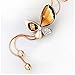 Merdia Long Chain Necklace Butterfly Pendant Sweater Necklace with Synthetic Created Crystals | Butterfly Jewelry | Charm Necklace Chain | Long Pendant Necklace for Women | Women Necklace | Golden Color
