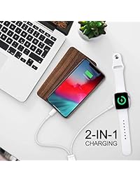 Watch Charger,Welldiea 2 in 1 Watch Charger with 5ft 1.5m Portable Charging Cable Compatible with Apple Watch Series 4 3 2 1,iPhoneXR XS XS Max X 8 8Plus 7 7Plus 6 6Plus iPad4 iPad Air iPad Mini