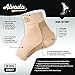 Alvada Plantar Fasciitis Support Compression Socks Foot Sleeves - Comfortable Arch Support - Quick Pain Relief, Reduced Soreness - Graduated Compression Brace - Faster Recovery Nude SM