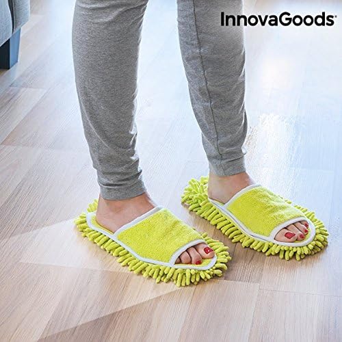 InnovaGoods Mop Slippers, Green