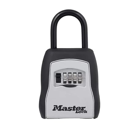 GLQ Key Lock Box Combination Key Storage Lock Box mit umstellbarem Code Portable Key Safe Box Door Knob oder Wall Mount Outsi