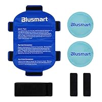 Blusmart Hot and Cold Therapy Gel Pack Set(3 Pack), Reusable Ice Bag/Heat Compression Wrap with Flexible Straps, Relieve Soreness, Pain, Arthritis, Swelling for Face, Joints, Muscles & All Body Parts