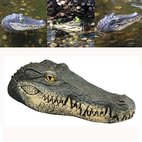Floating Crocodile Head Water Decoy Garden Pond Art Decor for Goose Control New