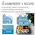Stainless Steel Lunch Box for Toddlers Kids, Bento Boxes with 3 Metal Compartments for Daycare Pre-School Kindergarten Snack Containers for Lunches (Blue + Pink 2 pack)