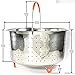 Bauschki Instant Pot Accessories, Vegetable Steamer Basket for instapot 6qt, 8qt - Egg Meat Food Rice Dumpling Cooker 6 qt, 8 quart Accessory - Stainless Steel, BPA Free Non-Slip Silicone Handle &Legs