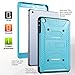 ULAK iPad Mini Case [KNOX ARMOR] Full-Body Rugged Hybrid Protective Case Kickstand for Apple iPad Mini 1/2/3 with Built-in Screen Protector (Blue)