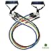 Todram 11pc Resistance Band Set - 5 Stackable Exercise Loop Bands Training Tube Set For Fitness Resistance Weights Exercise Gyms Workout Yoga with Door Anchor, Handles,Legs Ankle Straps, Carrying Case