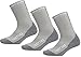 Premium Hiking Socks by Thirty48 :: Cushioned Anti-Bacterial Vegan Wool :: HK Series :: Thermal Performance Crew Socks :: Anti-Odor Moisture Wicking Poly :: Best Socks for Hiking, Mountain Climbing, Winter, Outdoor, Boots, Camping, Travel :: Money Back Guarantee 3 Pack Gray/Gray Large