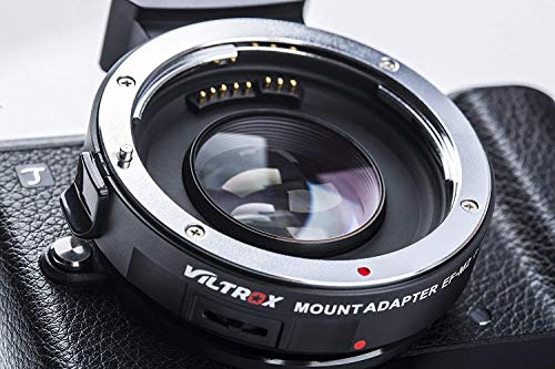Lens Adapter EF-M2 II Auto-Focus 0.71x Speed-Booster MFT Converter for Canon EF Lenses to M4/3 Cameras GH4 GH5 GF6 GF1 GX1 GX7 GX85 E-M5 E-M10 E-M10II E-PL5 Pen-F