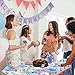 102 Piece Gender Reveal Party Supplies Set Including Banner, Plates, Cups, Napkins, and Tablecloth, Serves 25