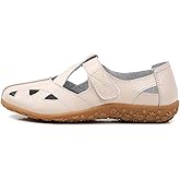 Wanphoo Leather Women's Breathable Perforated Sandals Fashionable Versatile Casual Shoes