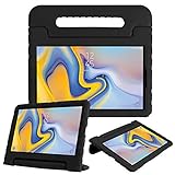 Fintie Shockproof Case for Samsung Galaxy Tab A 10.5 2018 Model SM-T590/T595/T597, Kiddie Series Light Weight Convertible Handle Stand Kids Friendly Cover, Black