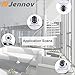 Jennov HD 1080P Pan Till Dome Wireless IP Security Camera Dual Band WiFi Indoor Two Way Audio Home Surveillance White