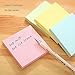 Sticky Notes, Memo Self-Stick 8 Pads/Pack,100 Sheets/Pad, 3 inch X 3 inch, Squares 4 Colors Child Fresh Easy Post