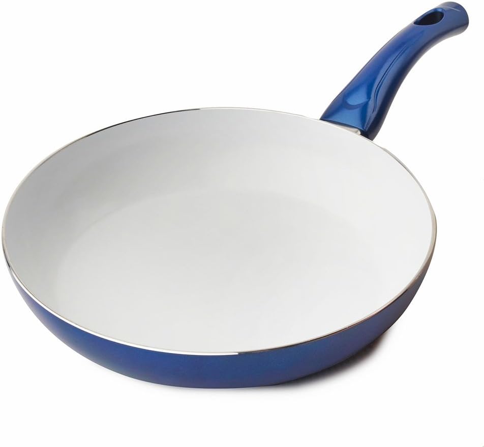 Diamond Home 11" Blue Ceramic Nonstick Fry Pan Kitchen