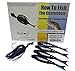 Chatterbait Kit - Z-Man 3/8oz Chatter Bait + Z-Man Razor ShadZ + How to Fish Guide (Black/Blue)