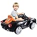 Costzon Kids Ride On Car, 12V Battery Powered Vehicle, Parental RC Remote Control & Manual Modes w/LED Lights, Horn, Music, MP3, Open Doors, High/Low Speed, Black