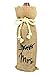 OYAMIHUI Vintage Wedding Gift Wine Bottle Cover, From Miss To Mrs Bridal Shower Decoration, Engagement Gift Burlap Wine Bag