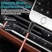 UMECORE AUX Cord for Car, 7 Pack 3.5mm Auxiliary Audio Cable, Stereo AUX Cable with Flexible Nylon Braided Cords for Car iPad iPhone Samsung Galaxy Google Pixel Tablet PC Headphone Speaker Mic