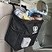 Barbarians Mini Car Trash Can, Auto Garbage Holder Litter Bag Rack Organizer Hanging Seat Black