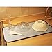 Jovilife Grey DISH DRYING MAT small , 3 PACK 9X18inch, Mini Dish Drying Mat, glass barware mat,baby bottle drying mat, Microfiber Absorbent Washable,Buy two get one free( 3pack 9x18 Inch, Grey)