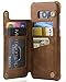 Samsung Galaxy S8 Plus Card Holder Case, Galaxy 8 Plus Wallet Case Spaysi(TM) Slim, Galaxy S8 Plus Folio Leather case 2017, Gift Box, for Galaxy S8 Plus (Brown)