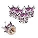 Mini-Factory Bling Diamond Crown Tire Wheel Stem Valve Caps for Car / SUV / Truck (Pink)
