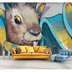 Wall Mural Colorful Graffiti Removable Wallpaper Wall Sticker for Bedroom Living Room - 66x96 inches