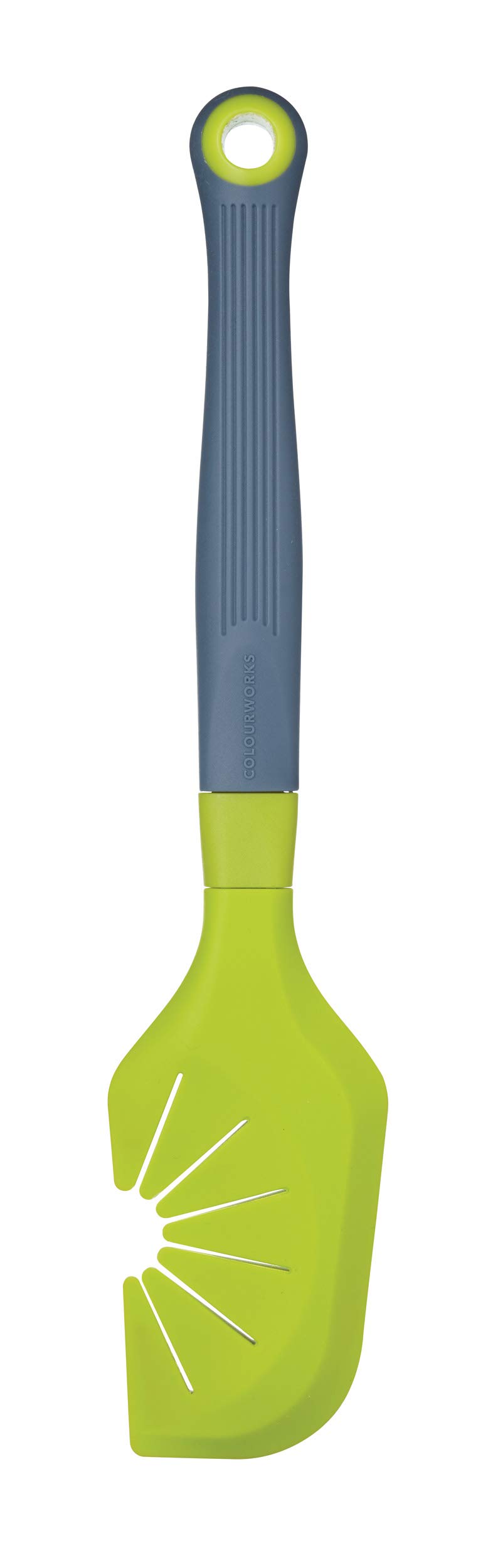 Colourworks 'The Swip' Silicone Spatula and Whisk Cleaner Tool, Apple, 29 cm,Green