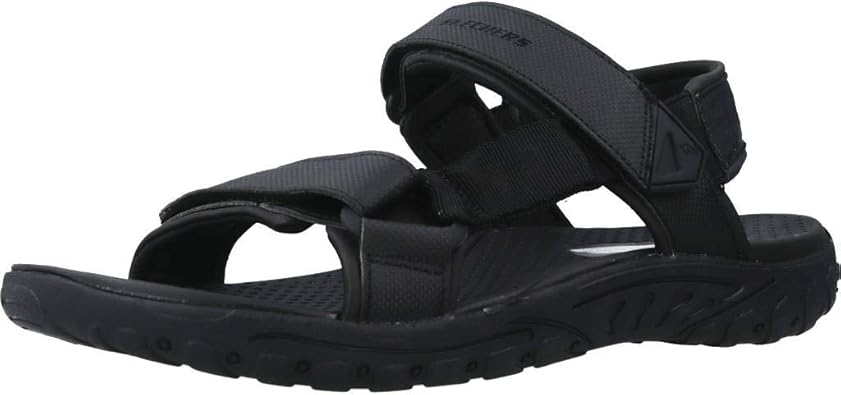 Skechers Men's 204114-BBK_44 Outdoor Sandals, Black, 10 UK: Amazon.co