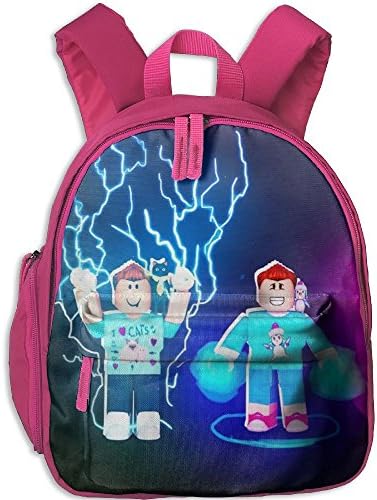 Roblox Meet The Teamclutch Messenger Bag Lightweight And Durable Backpack Perfect For School,Multi-pockets Bookbag Pink