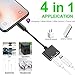Headphone Jack Adapter for iPhone Xs/Xs Max/XR/8/8 Plus/X/7/7 Plus Adapter 2 in 1 Earphone Audio & Charger & Call & sync Cable for iPhone Dongle Connector Splitter Adapter Support All iOS Systemthumb 2