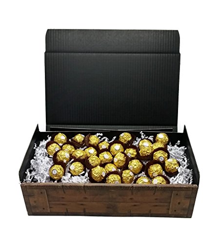 Ferrero Rocher 400g "Gold" Schatztruhe mit 32 Kugeln - knusprige Pralinen-Spezialität mit Milchschokolade und feiner Haselnusscreme - perfekt zum verschenken oder auch als Dekoration.