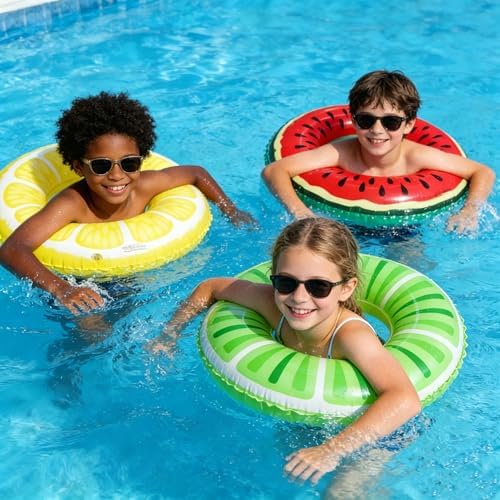 6 PCS Ciambella Salvagente Frutta Gonfiabile