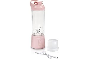 Hamilton Beach Blend Now Portable Cordless Blender, USB rechargeable, Rose
