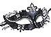 Coxeer Masquerade Mask Shiny Metal Rhinestone Venetian Pretty Party Evening Prom Mask