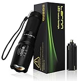 Larnn Tactical Flashlight, Defiant Led Flashlight 5 Light Modes Zoomable & Weather Resistant Flashlights (1-Pack)
