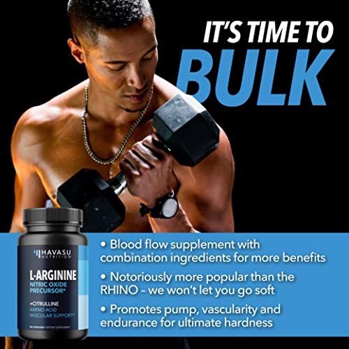 L Arginine L Citrulline Supplement Nitric Oxide Pills for Men Stamina Endurance Performance