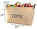 OrganizerLogic Burlap Storage Organizer Basket - Heavy Duty Storage Basket - Perfect Storage Jute Basket for Laundry, Shoes and Kids Toys Storage bin - Storage Baskets Measure 22