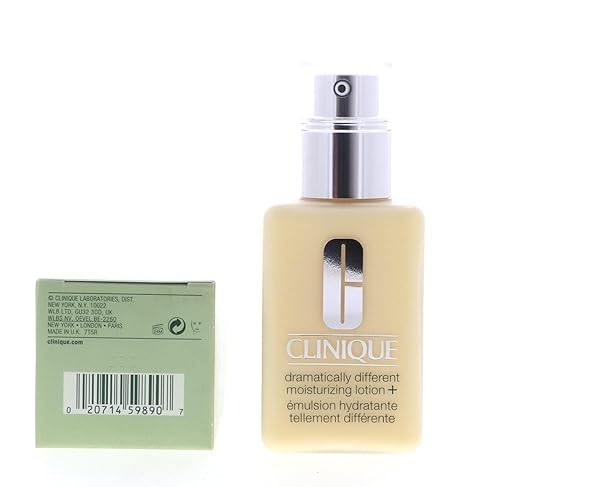 CLINIQUE 3-STEP DRAMATICALLY DIFFERENT MOISTURIZING LOTION+ | FACE MOISTURIZER FOR DRY TO DRY COMBINATION SKIN TYPES | WITH GLYCERIN | HYDRATING, 4.2 FL OZ