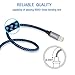Lightning Cable, TAKAGI 3PACK 6FT iPhone Cable Nylon Braided Lightning Connector to Data Syncing Cord Compatible with and Fast Charging Cable for iPhone X / 8 / 7 /plus/ 6/6s/5/5s/s/SE, iPad (Blue)
