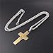U7 Men Stainless Steel Chain 18K Gold Plated Bible Verse Lords Praying Hands Pendant Necklace Religious