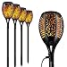 Solar Flame Lights Outdoor Waterproof,LED Solar Torch Lights with Dancing Flickering Flames,Flashlight Safety Light for Garden Decoration Automatic On/Off Dusk to Dawn-4 Pack