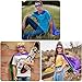 D.Q.Z 35.5' Superhero Cape and Mask for Kids Adults Reversible--Boys Girls Dress Up Costume Party Supplies(Purple-Green)