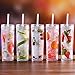 Cupture Skinny Straw Cups, 18 oz, Clear