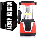 Internova Aurora 450XL - 360 Degree Duel Colored LED Camping and Emergency Lantern with Remote - Backpacking - Hiking - Auto - Home - College (Sunset Red)