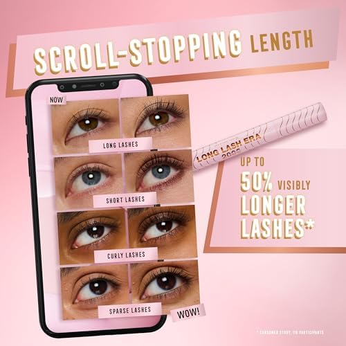 2000 Calorie Long Lash Era 002 Black Brown Tubing Mascara per ciglia più lunghe, comfort di lunga durata, senza macchia, 7,8 ml