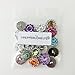 PEPPERLONELY Brand 20PC Assorted Color Acrylic Rhinestone Buttons with Shank 13~26mm