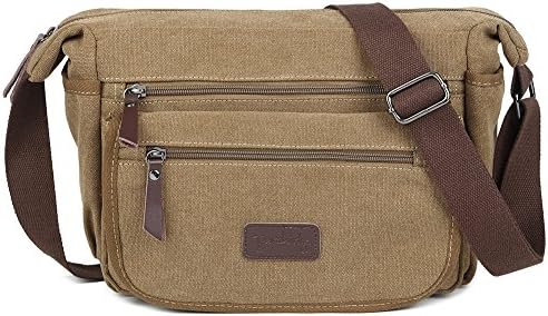 Berchirly Small Chest Sling Bag Canvas Messenger Crossbody Bags